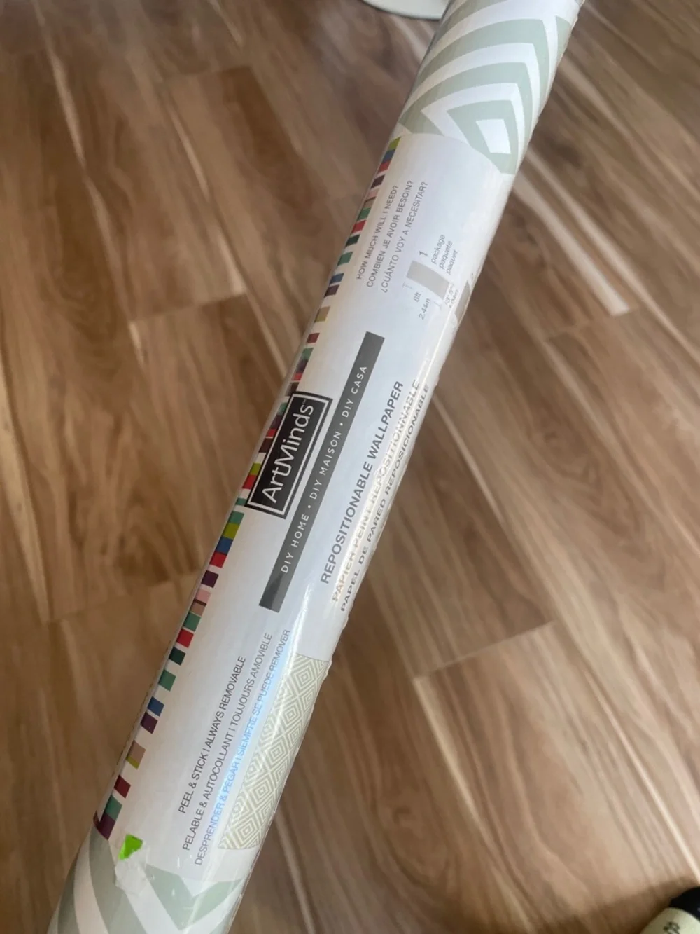 Geometric Mint Green Wallpaper Roll